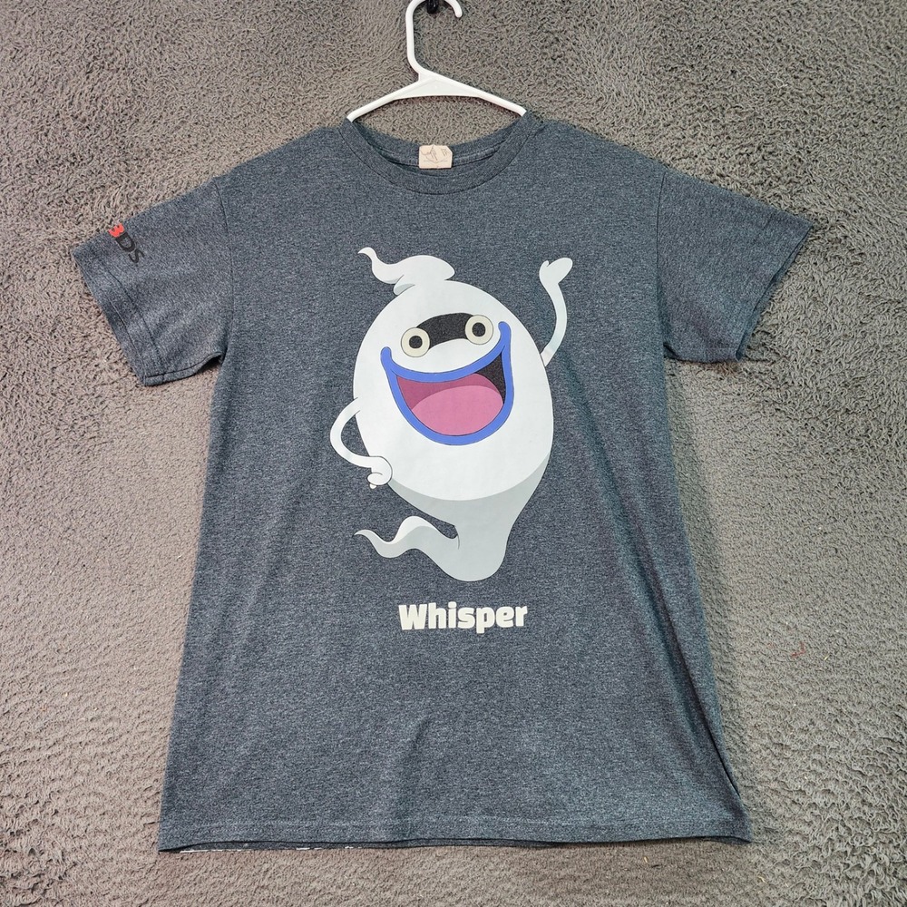 Yo Kai Watch Whisper Gildan Graphic T Shirt Youth Small Gray